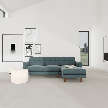 Conrad Fabric Right Chaise Sofa