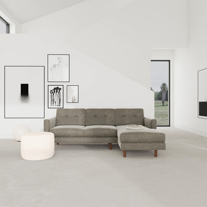 Conrad Fabric Right Chaise Sofa