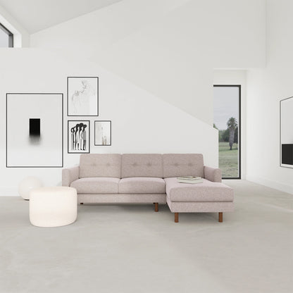 Conrad Fabric Right Chaise Sofa