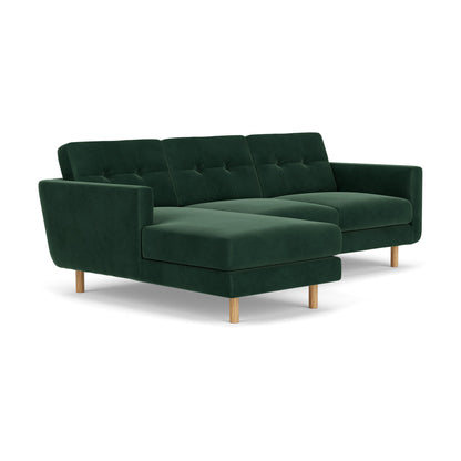 Conrad Velvet Left Chaise Sofa