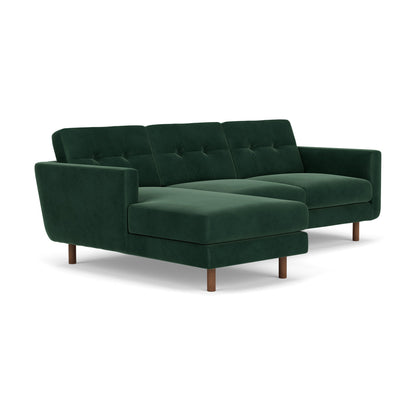 Conrad Velvet Left Chaise Sofa