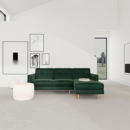 Conrad Velvet Right Chaise Sofa