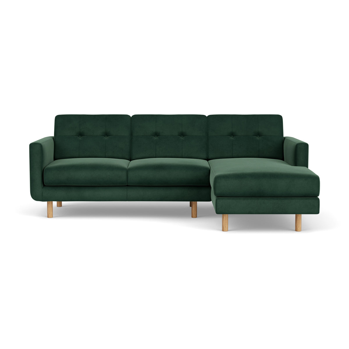 Conrad Velvet Right Chaise Sofa