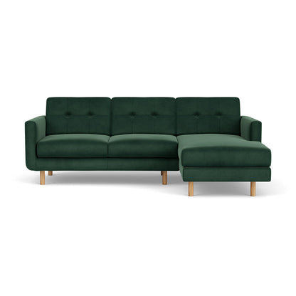 Conrad Velvet Right Chaise Sofa