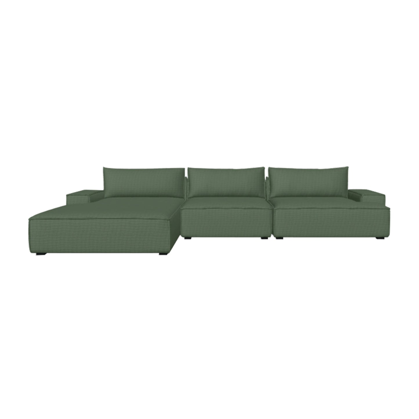 Daphne 3 Seater Modular Left Chaise Sofa