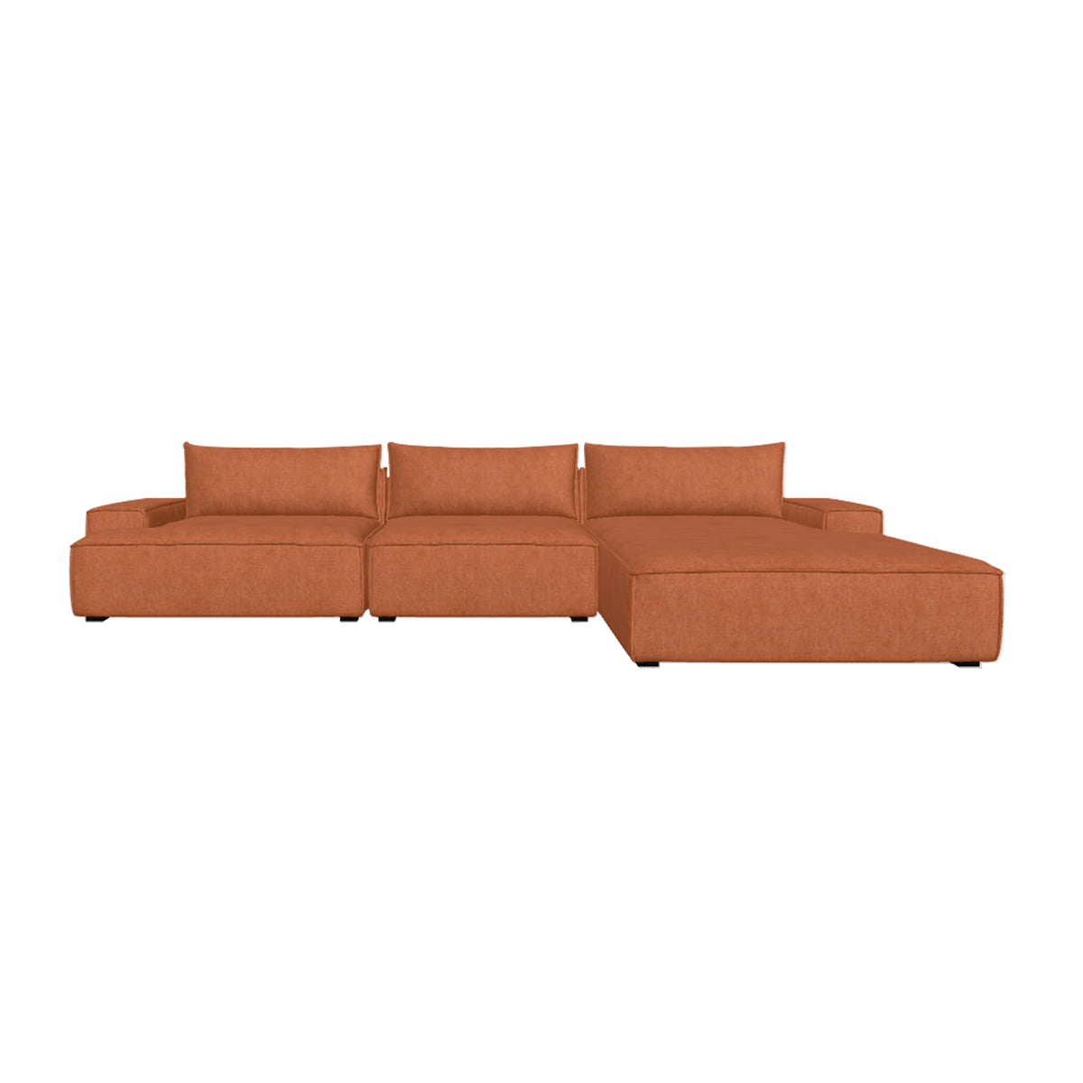Daphne 3 Seater Modular Right Chaise Sofa