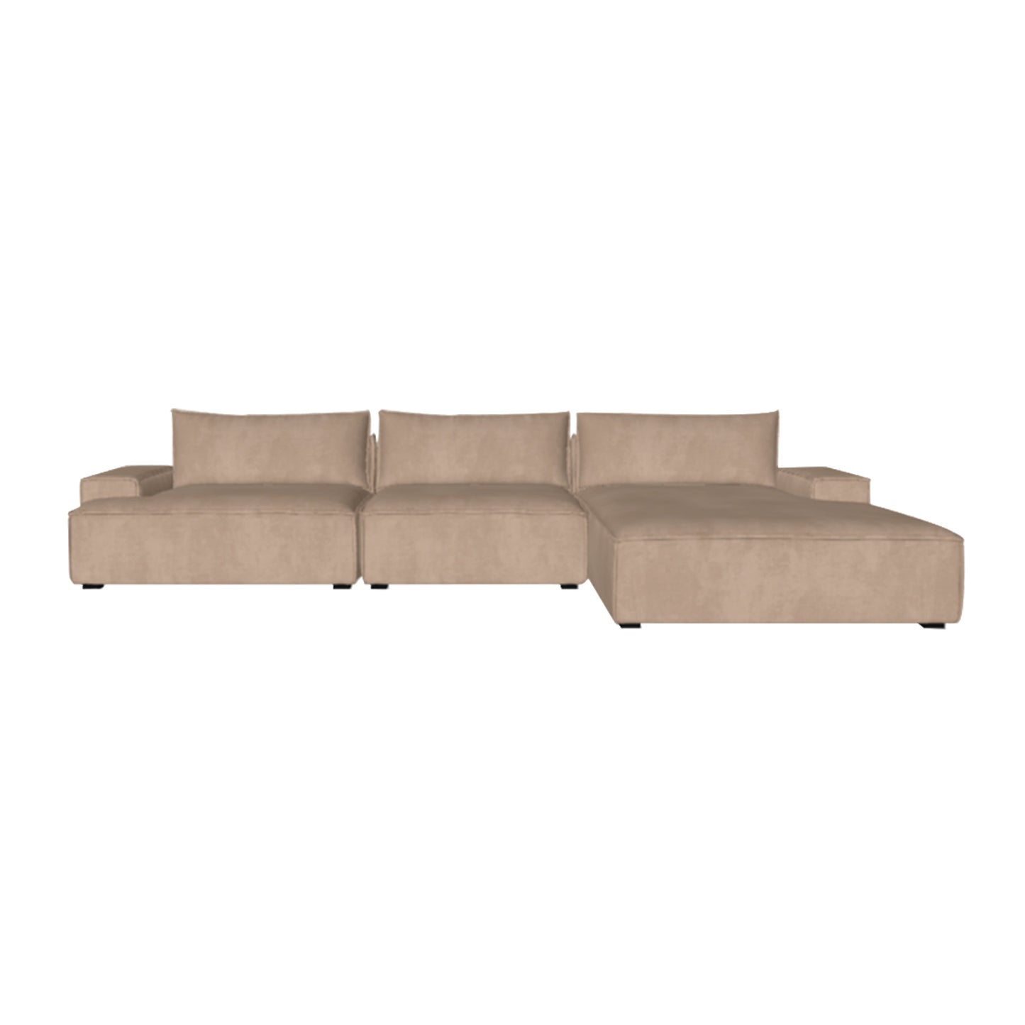 Daphne 3 Seater Modular Right Chaise Sofa