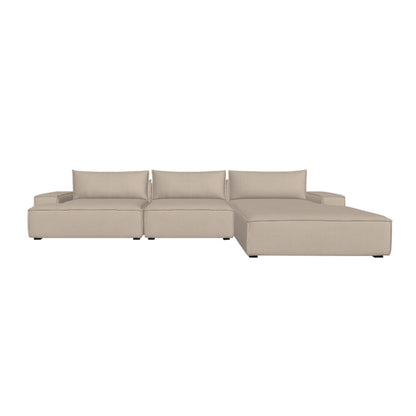 Daphne 3 Seater Modular Right Chaise Sofa