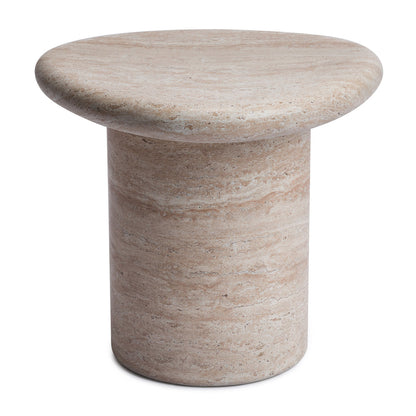 Azzurra Side Table (Travertine Finish)