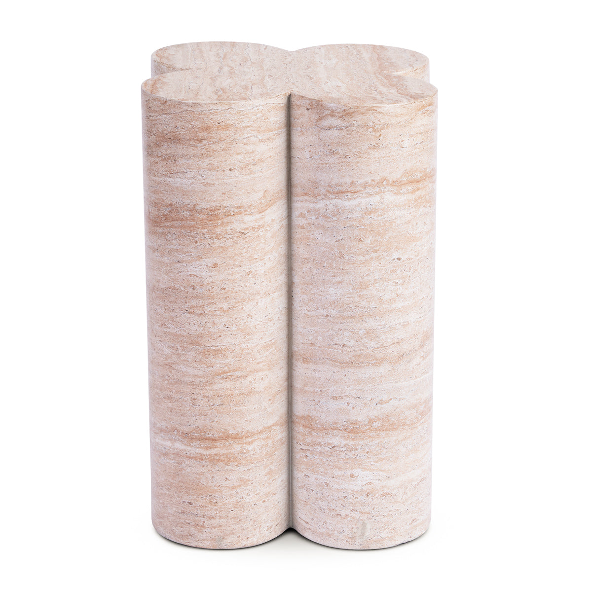Bloom Plinth Side Table (Natural Stone Finish)