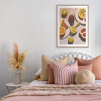 Citrus Fusion Portrait Art Print