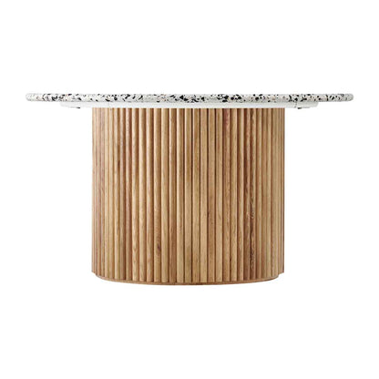 Cosmos Coffee Table (Oak, Terrazzo, 85cm)