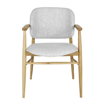 Aura Fabric Dining Chair (Oak)